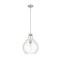 Z-Lite Bon Air Pendant, 1-Light, 13 In.W x 17.5 In.H, Brushed Nickel/Clear 496P13-BN - alternate 2